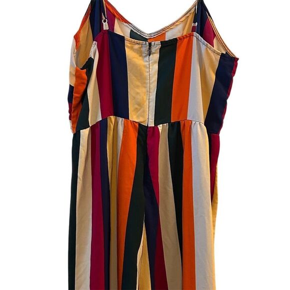 Andree by Unit Women's Striped Sleeveless Jumpsuit Medium Multicolor - Picture 10 of 16